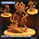 3D Printed Papsikels Cyberpunk Sci-Fi Gigerian Royal Usurper King - 28mm 32mm - Charming Terrain