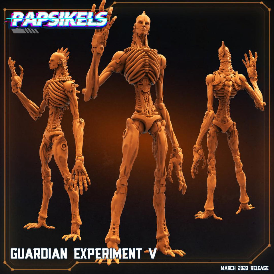3D Printed Papsikels Cyberpunk Sci-Fi - Guardian Experiment V - 28mm 32mm - Charming Terrain