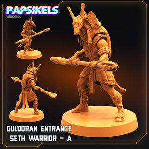 3D Printed Papsikels Cyberpunk Sci-Fi - Guldoran Entrance Warrior Set - Star Entrance 28mm 32mm - Charming Terrain