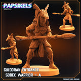 3D Printed Papsikels Cyberpunk Sci-Fi - Guldoran Entrance Warrior Set - Star Entrance 28mm 32mm - Charming Terrain