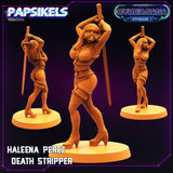 3D Printed Papsikels Cyberpunk Sci-Fi Haleena Perez Death Stripper Cyber Saga - 28mm 32mm - Charming Terrain