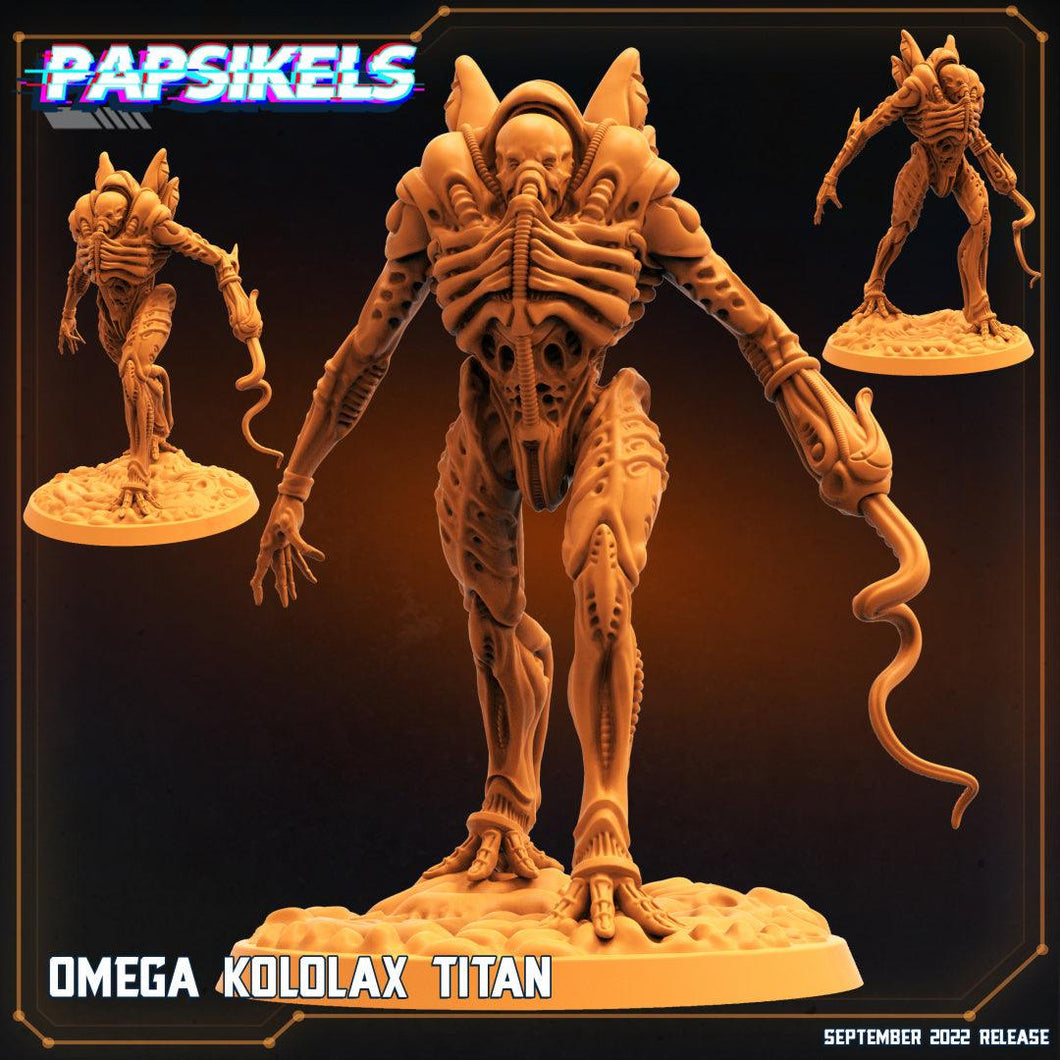 3D Printed Papsikels Cyberpunk Sci-Fi Omega Kololax Titan - 28mm 32mm - Charming Terrain