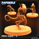 3D Printed Papsikels Cyberpunk Sci-Fi Proto Keeler Set - 28mm 32mm - Charming Terrain