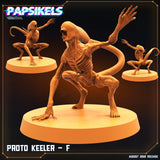 3D Printed Papsikels Cyberpunk Sci-Fi Proto Keeler Set - 28mm 32mm - Charming Terrain