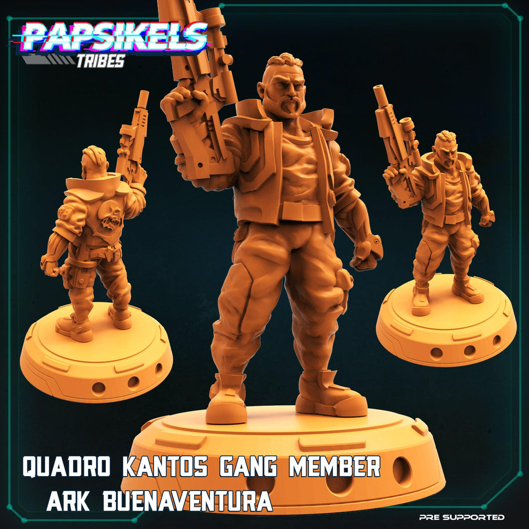 3D Printed Papsikels Cyberpunk Sci-Fi Quadro Kantos Gang Ark Buenaventura - 28mm 32mm - Charming Terrain