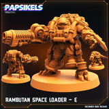 3D Printed Papsikels Cyberpunk Sci-Fi Rambutan Space Loader - E 28mm 32mm - Charming Terrain