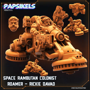3D Printed Papsikels Cyberpunk Sci-Fi Space Rambutan Colonial Set - 28mm 32mm - Charming Terrain