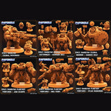 3D Printed Papsikels Cyberpunk Sci-Fi Space Rambutan Set - 28mm 32mm - Charming Terrain