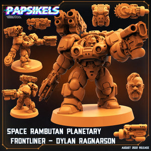 3D Printed Papsikels Cyberpunk Sci-Fi Space Rambutan Set - 28mm 32mm - Charming Terrain