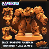 3D Printed Papsikels Cyberpunk Sci-Fi Space Rambutan Set - 28mm 32mm - Charming Terrain