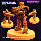 3D Printed Papsikels Cyberpunk Sci-Fi XYZ Mek Warrior Set - 28mm 32mm - Charming Terrain