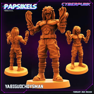 3D Printed Papsikels Cyberpunk Sci-Fi Yabigudchoysman - 28mm 32mm - Charming Terrain