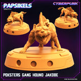 3D Printed Papsikels Cyberpunk The Corpo World Poksters Gang Hound Set - 28mm 32mm - Charming Terrain