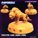3D Printed Papsikels Cyberpunk The Corpo World Poksters Gang Hound Set - 28mm 32mm - Charming Terrain