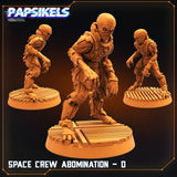 3D Printed Papsikels Sci-Fi Space Crew Abomination Set - 28mm 32mm - Charming Terrain