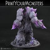 3D Printed Print Your Monsters Amethyst Golem - Total Golems 28mm - 32mm D&D Wargaming - Charming Terrain