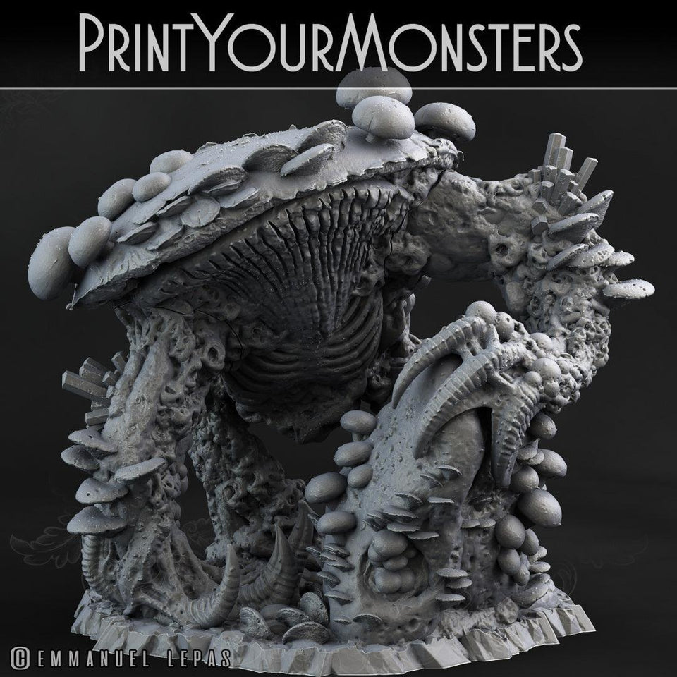 3D Printed Print Your Monsters Behemoth Grotto Fungi Nightmare Grotto Fungi 28mm - 32mm D&D Wargaming - Charming Terrain