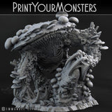 3D Printed Print Your Monsters Behemoth Grotto Fungi Nightmare Grotto Fungi 28mm - 32mm D&D Wargaming - Charming Terrain