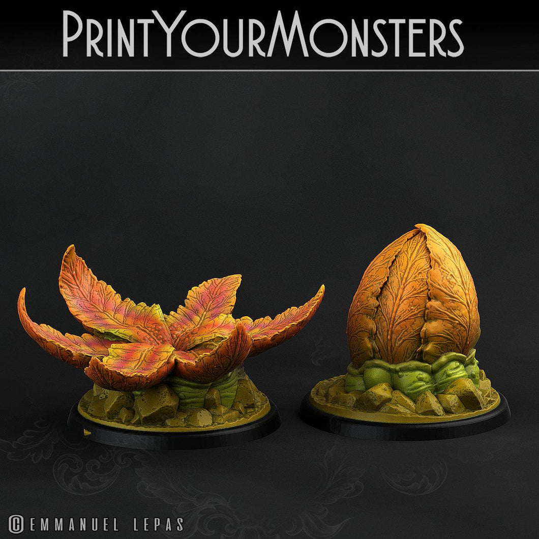 3D Printed Print Your Monsters Burrowed Leaftongue Tarantulas Carniflora Jungle Predators28mm - 32mm D&D Wargaming - Charming Terrain