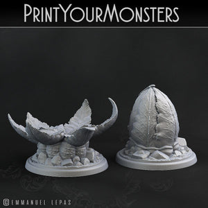 3D Printed Print Your Monsters Burrowed Leaftongue Tarantulas Carniflora Jungle Predators28mm - 32mm D&D Wargaming - Charming Terrain