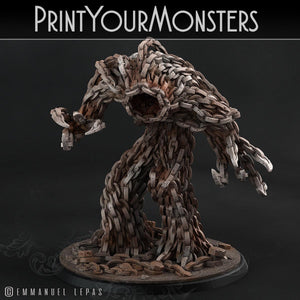 3D Printed Print Your Monsters Chain Golem - Total Golems 28mm - 32mm D&D Wargaming - Charming Terrain