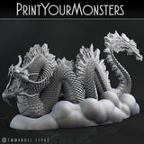 3D Printed Print Your Monsters Cloud Tatsu Total Serpents 28mm - 32mm D&D Wargaming - Charming Terrain