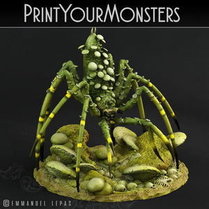 3D Printed Print Your Monsters Dancing Toadstool Spider 28mm - 32mm D&D Wargaming - Charming Terrain