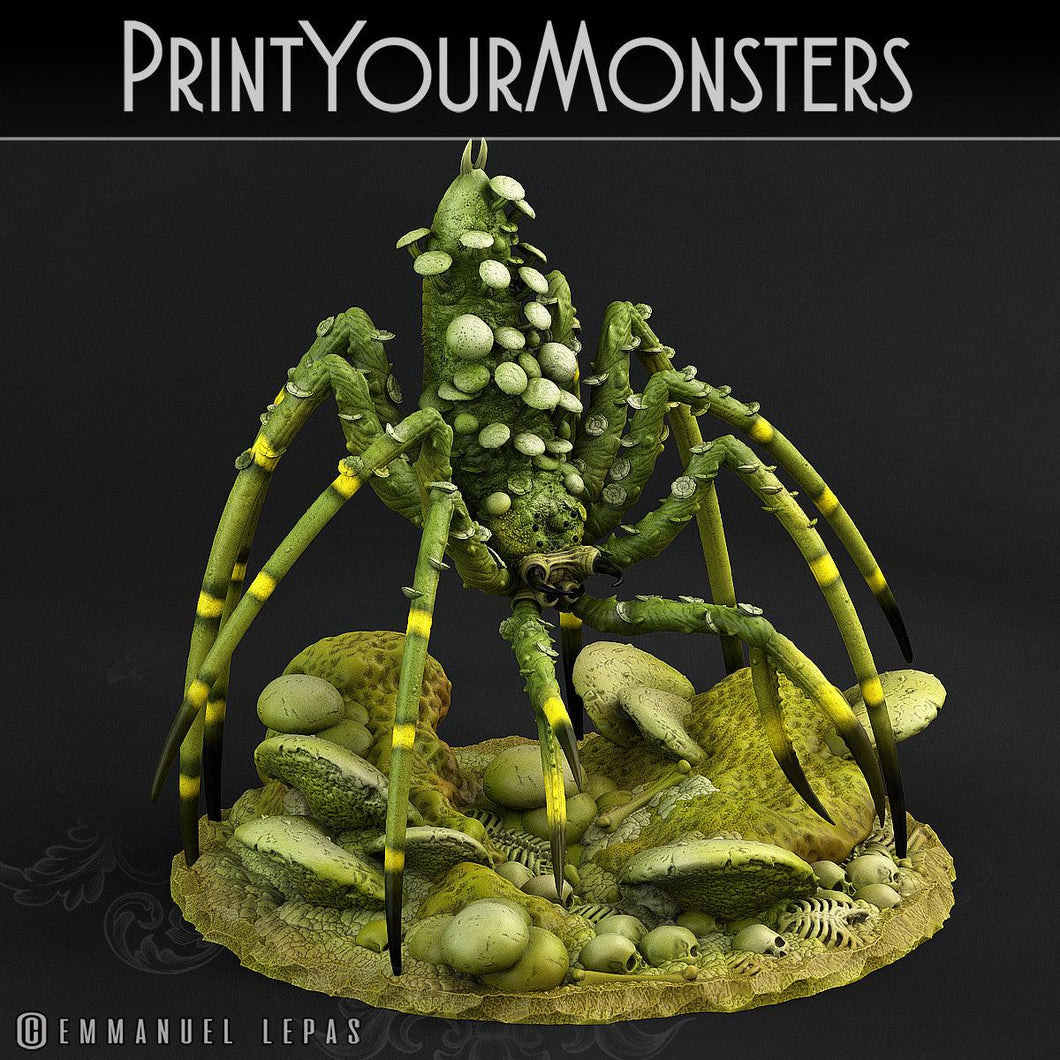 3D Printed Print Your Monsters Dancing Toadstool Spider 28mm - 32mm D&D Wargaming - Charming Terrain