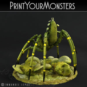 3D Printed Print Your Monsters Dancing Toadstool Spider 28mm - 32mm D&D Wargaming - Charming Terrain
