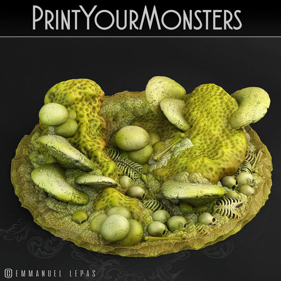 3D Printed Print Your Monsters Dancing Toadstool Spider 28mm - 32mm D&D Wargaming - Charming Terrain