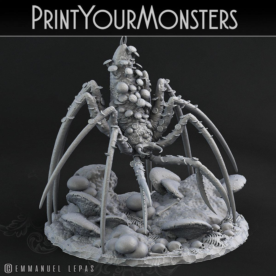 3D Printed Print Your Monsters Dancing Toadstool Spider 28mm - 32mm D&D Wargaming - Charming Terrain