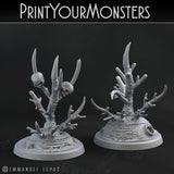 3D Printed Print Your Monsters Deathorn Bush Carniflora Jungle Predators 28mm - 32mm D&D Wargaming - Charming Terrain