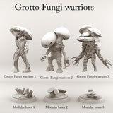 3D Printed Print Your Monsters Grotto Fungi Warriors Nightmare Grotto Fungi 28mm - 32mm D&D Wargaming - Charming Terrain