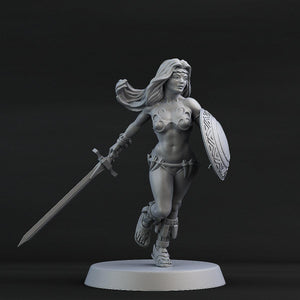 3D Printed Print Your Monsters Heroine 28mm - 32mm D&D Wargaming - Charming Terrain