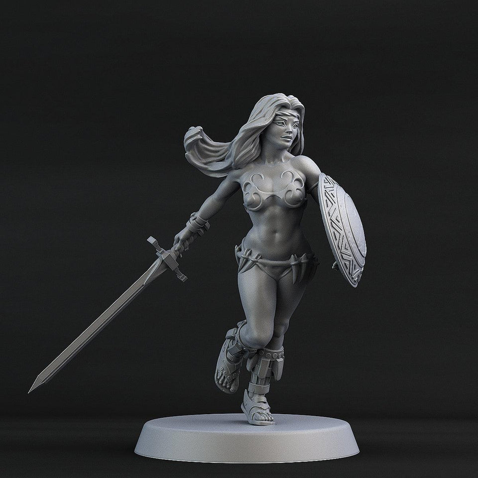 3D Printed Print Your Monsters Heroine 28mm - 32mm D&D Wargaming - Charming Terrain