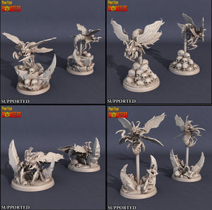 3D Printed Print Your Monsters Infernal Bee Set The Infernal Hive 28mm - 32mm D&D Wargaming - Charming Terrain