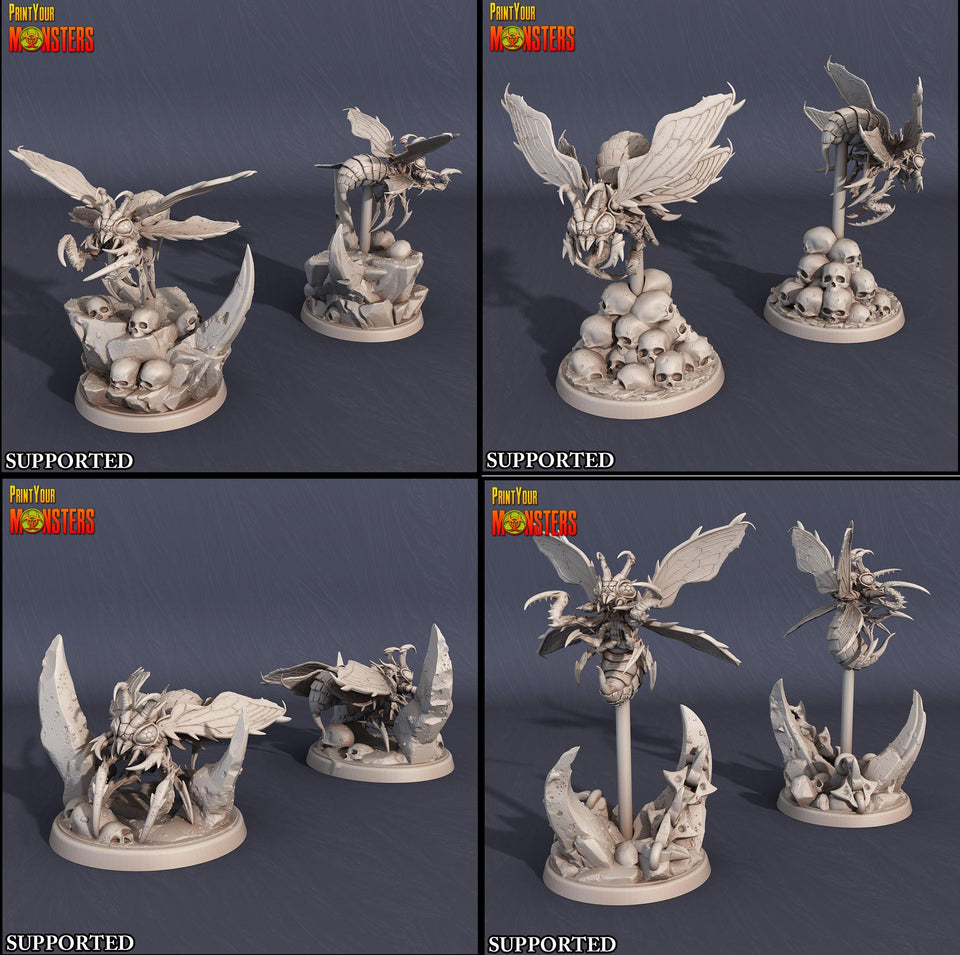 3D Printed Print Your Monsters Infernal Bee Set The Infernal Hive 28mm - 32mm D&D Wargaming - Charming Terrain
