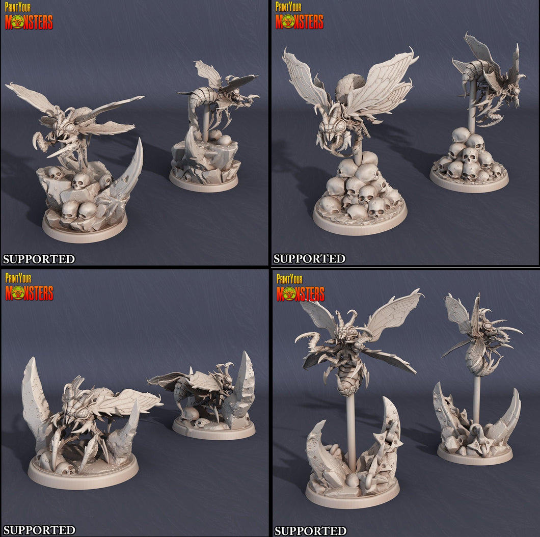 3D Printed Print Your Monsters Infernal Bee Set The Infernal Hive 28mm - 32mm D&D Wargaming - Charming Terrain