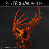 3D Printed Print Your Monsters Infernal Magma Dragon 28mm - 32mm D&D Wargaming - Charming Terrain