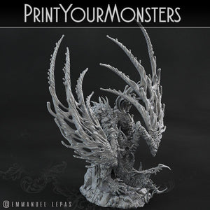 3D Printed Print Your Monsters Infernal Magma Dragon 28mm - 32mm D&D Wargaming - Charming Terrain
