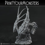 3D Printed Print Your Monsters Infernal Magma Dragon 28mm - 32mm D&D Wargaming - Charming Terrain