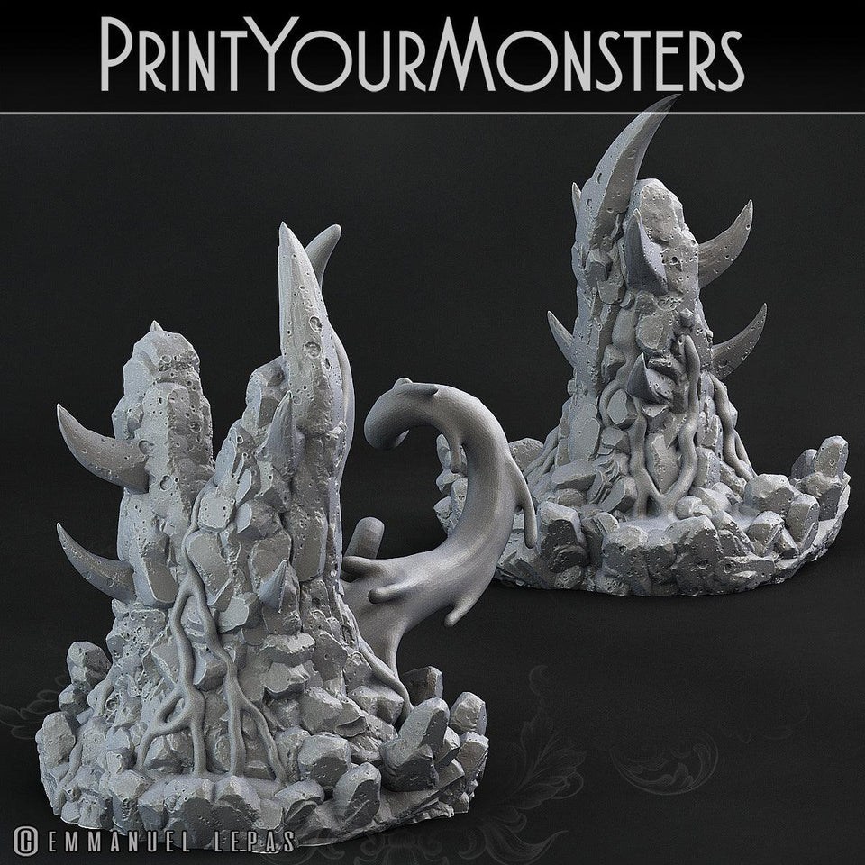 3D Printed Print Your Monsters Infernal Magma Roper 28mm - 32mm D&D Wargaming - Charming Terrain