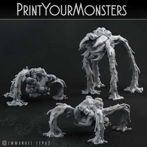 3D Printed Print Your Monsters Infernal Magma Spiders 28mm - 32mm D&D Wargaming - Charming Terrain