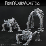 3D Printed Print Your Monsters Infernal Magma Spiders 28mm - 32mm D&D Wargaming - Charming Terrain