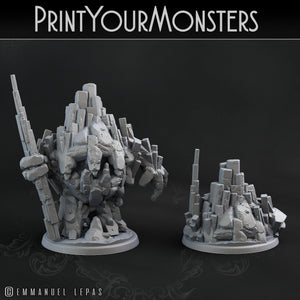 3D Printed Print Your Monsters Little Golem Set 28mm - 32mm D&D Wargaming - Charming Terrain