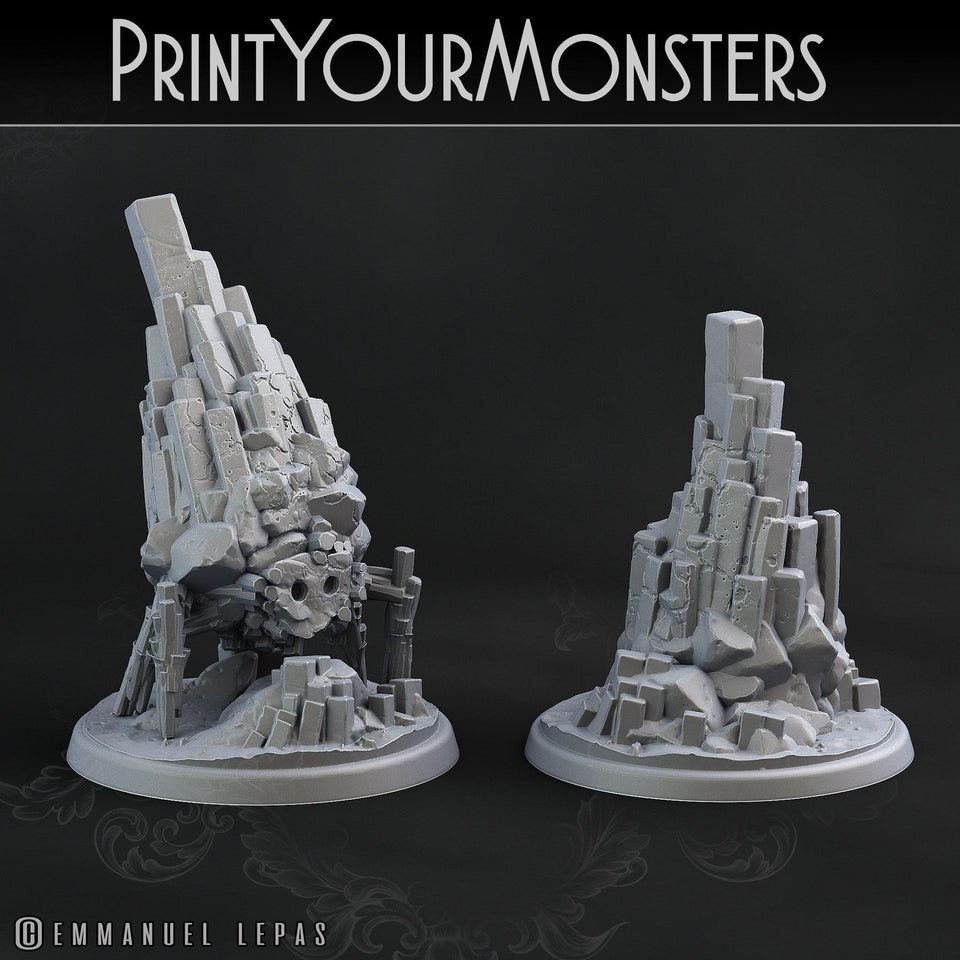 3D Printed Print Your Monsters Little Golem Set 28mm - 32mm D&D Wargaming - Charming Terrain