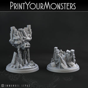 3D Printed Print Your Monsters Little Golem Set 28mm - 32mm D&D Wargaming - Charming Terrain