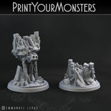 3D Printed Print Your Monsters Little Golem Set 28mm - 32mm D&D Wargaming - Charming Terrain