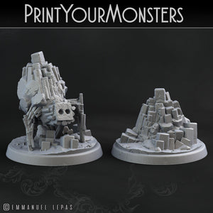 3D Printed Print Your Monsters Little Golem Set 28mm - 32mm D&D Wargaming - Charming Terrain