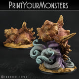 3D Printed Print Your Monsters Lurkers of the Deep Set 28mm - 32mm D&D Wargaming - Charming Terrain